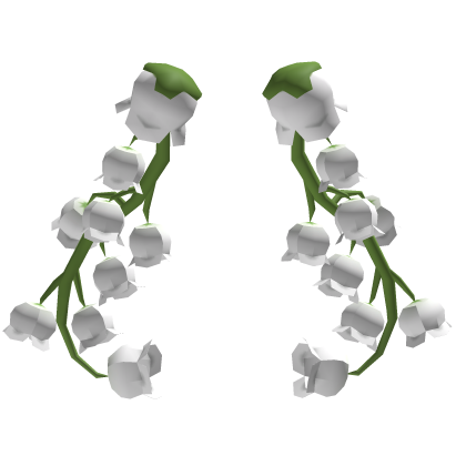 Low poly lily of the valley (ponytail) Roblox item
