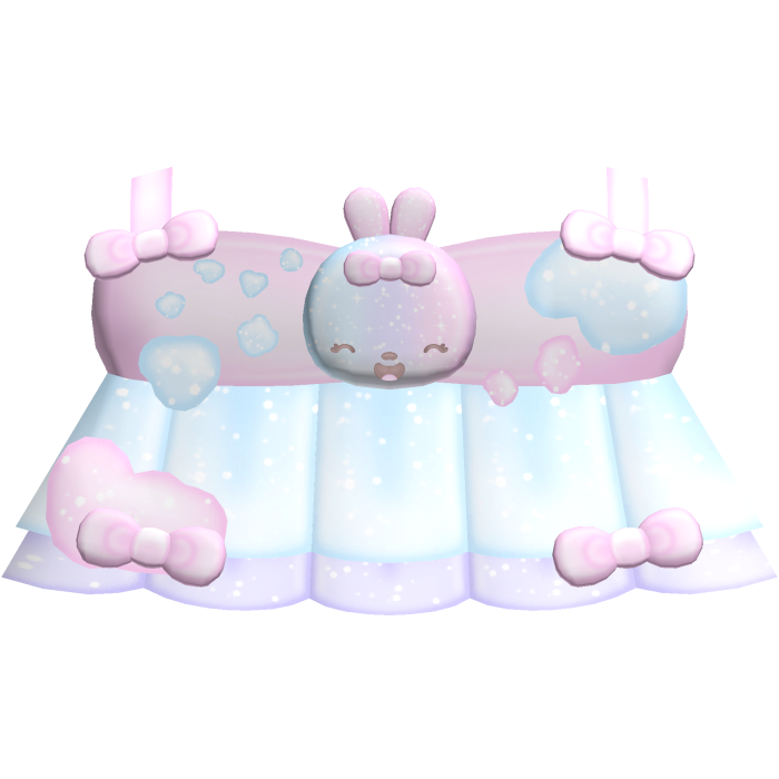 ♡ : cutest sparkly cotton candy ice cream top