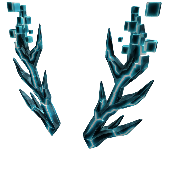 Cyan Glitched Antlers