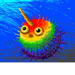 Rainbow UniPufferfish
