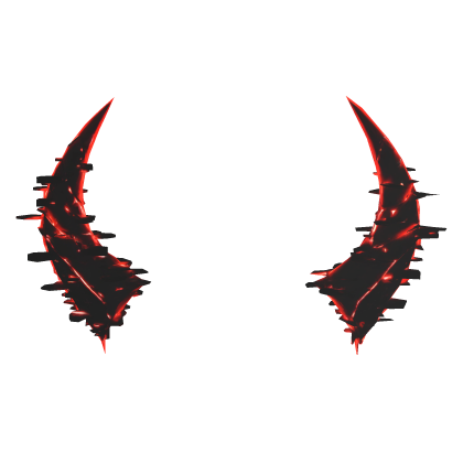 red glitch horns Roblox item
