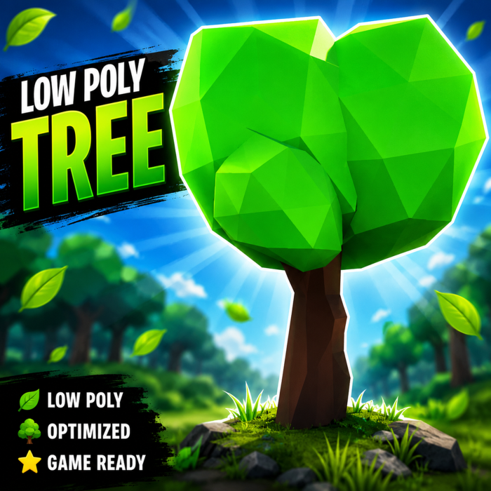 Low poly tree preview 1