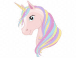 Unicorn Gamer girl plays fan club
