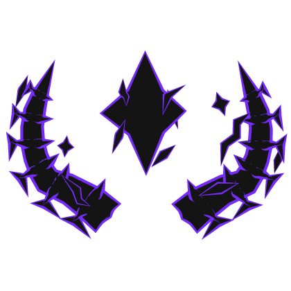 Purple Cartoony Horns Roblox item