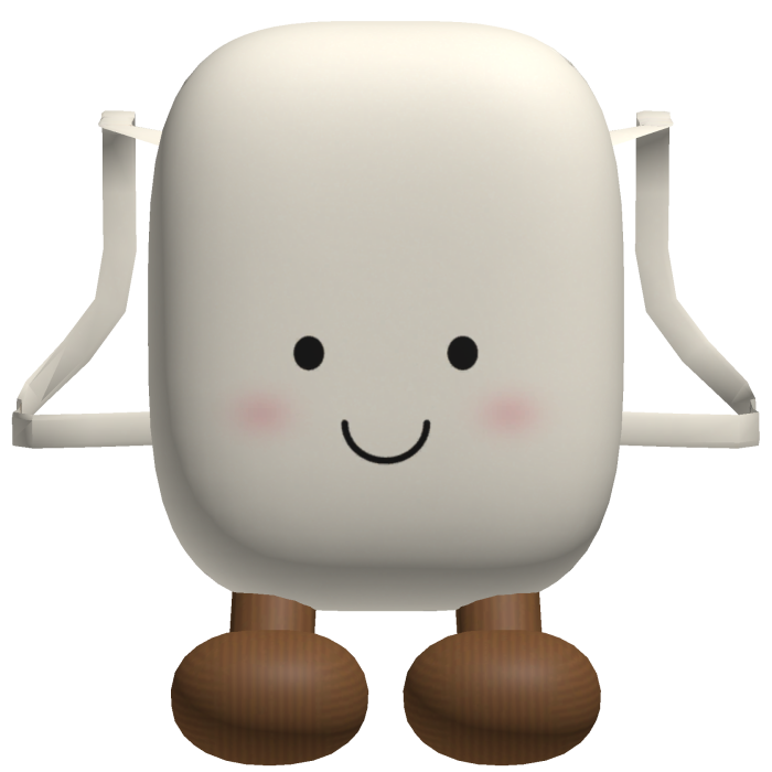 White Jellycat Marshmallow Plushie Backpack [1.0]