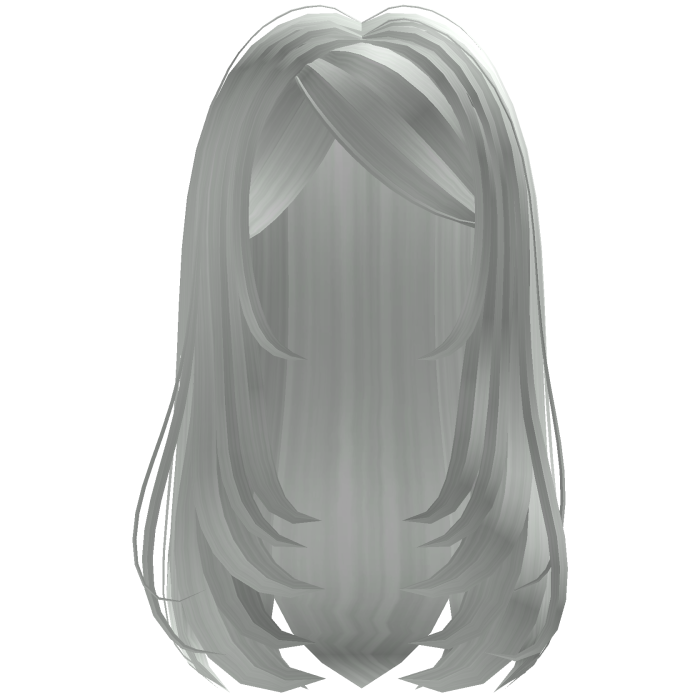Girly Pretty Long Layered Silky Hair (White)