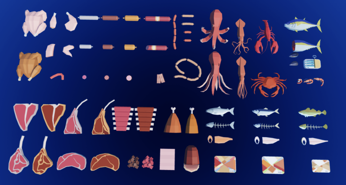 Roblox Low Poly Food Asset Pack preview 3