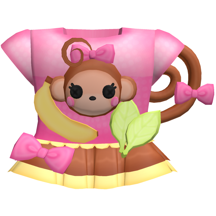 🍌🐵🍃 cute lala monkey dress w tail
