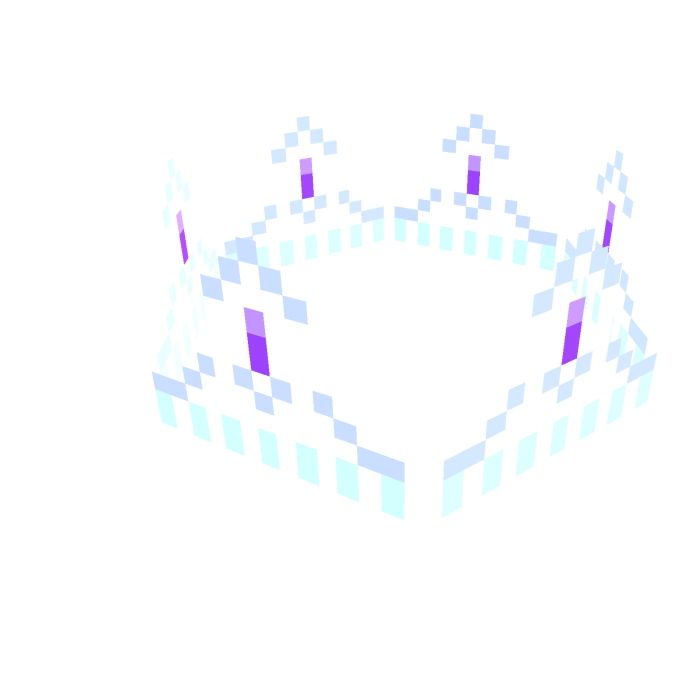 8-Bit Royal Crown white emissive addon