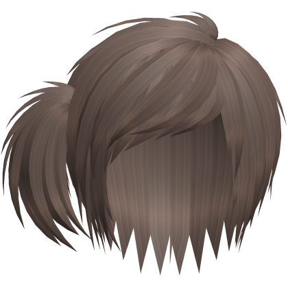wispy emo side swept scene hair in ash Roblox item