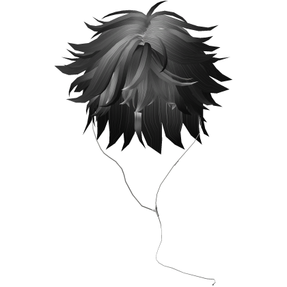 Y2K emo boy with headphones, black hair