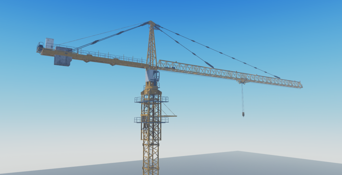 Very Realistic and detailled crane preview 2