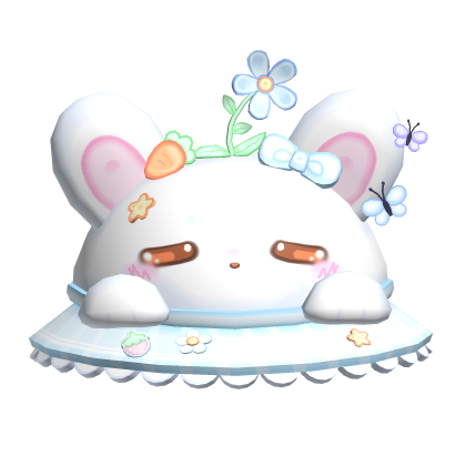 Kawaii Blue Spring Bunny Hat Roblox item