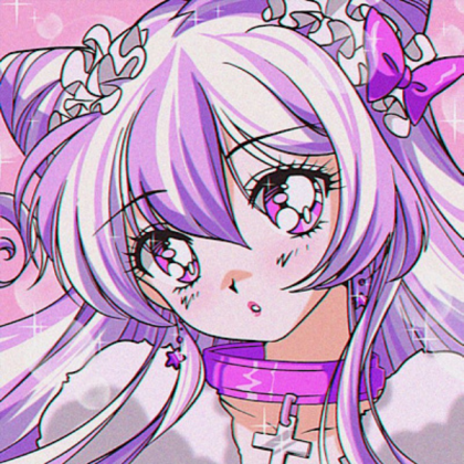 Aesthetic | Anime girl | Kawaii | Purple Roblox decal