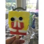 Perfect sponge bob popsicle