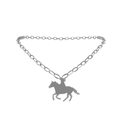Equestrian Necklace Silver