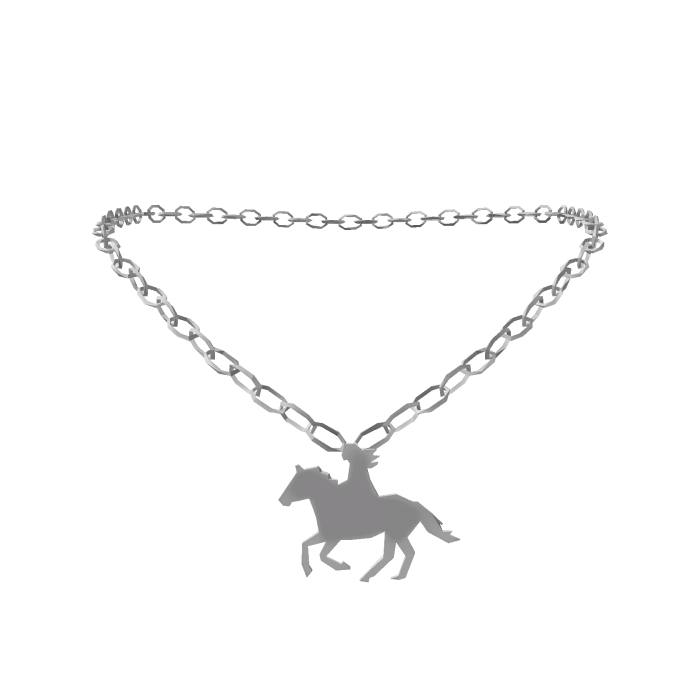 Equestrian Necklace Silver