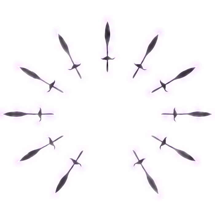 [GLOWING] White Holy Swords Angel Halo Aura
