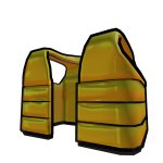 (1.0) Golden Puffer Vest Outline black