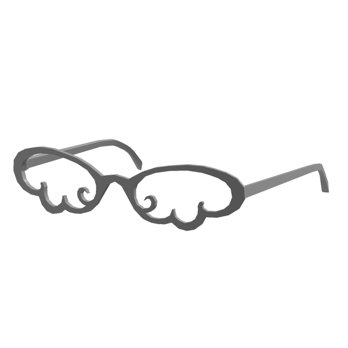 metal retro cloud frame glasses