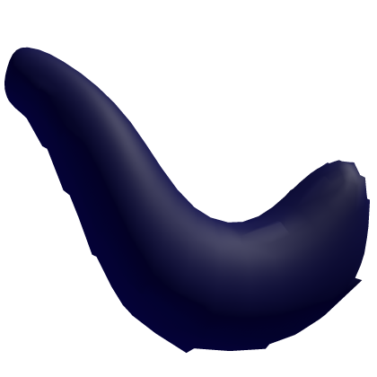Navy Blue Furry Cat Tail