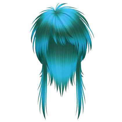 teased vkei jellyfish hair (cobalt teal) | Roblox Item - Rolimon's