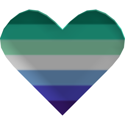Gay/MLM Pride Heart Pin Roblox item