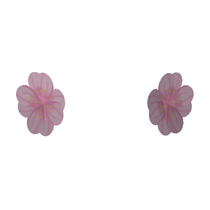 Pink Flowers On Cheek