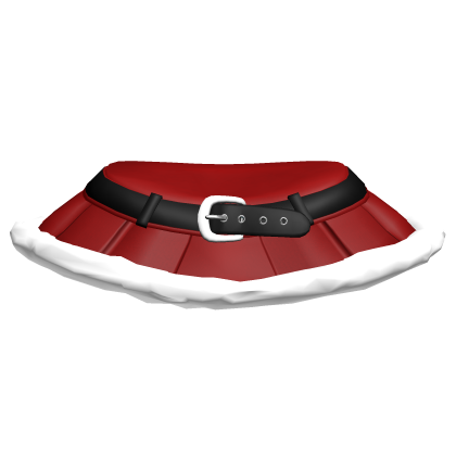 [Blush Fashion] Christmas Red Belt Skirt