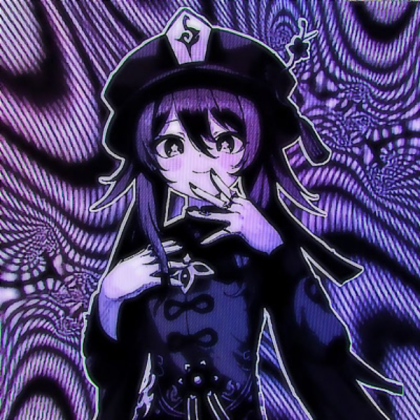 Anime girl | Kawaii | Hardcore | Purple | Black Roblox decal