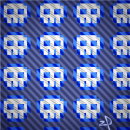[2P] 329~ My Free Pixel Skull Background Roblox decal