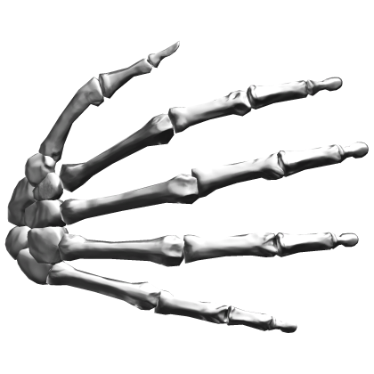 Skeleton Hand Silver Face Grip Mask Halloween Y2K Roblox item