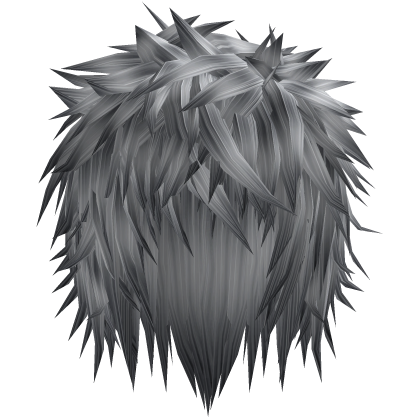 grey silver gothic messy emo boy hair