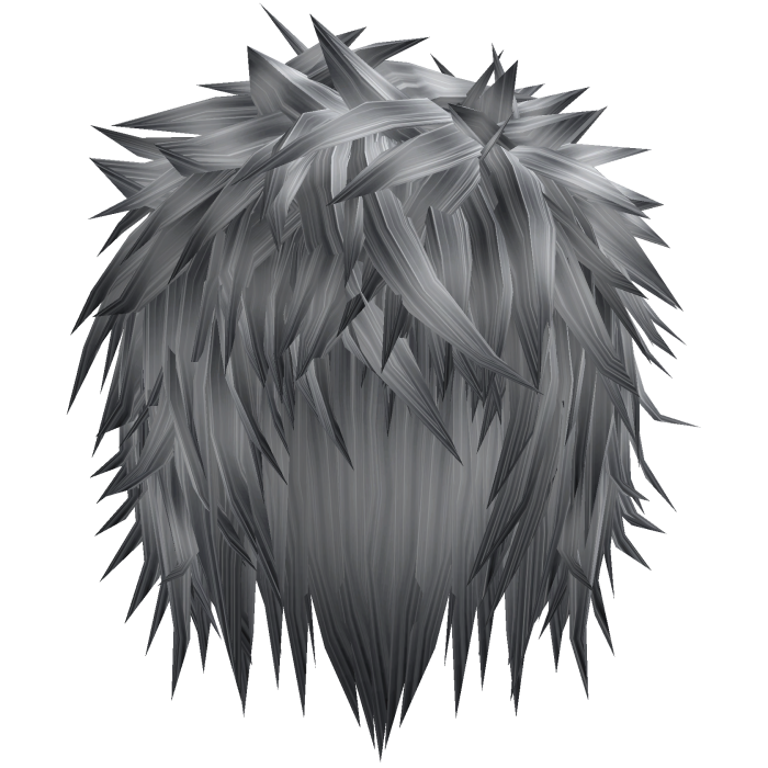 grey silver gothic messy emo boy hair