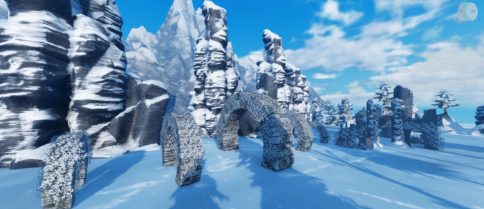 Realistic Winter Roblox Nature Assets Pack preview 3