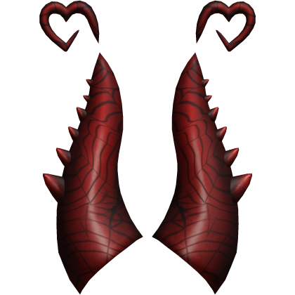 Dark Red Spiderweb Candle of Pwnage Horns Add-On