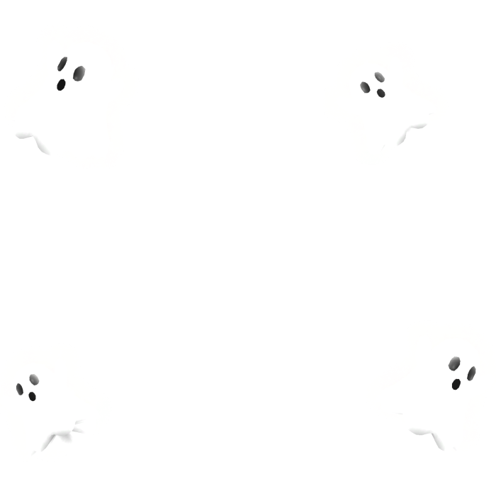 (GLOWING) floating halloween ghosts 