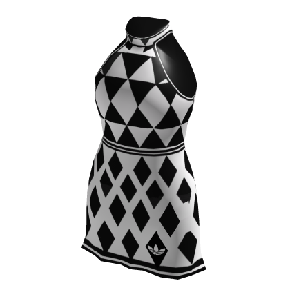 adidas Black & White Geometric Dress