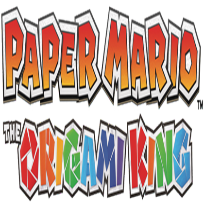 Paper Mario The Origami King Logo Roblox decal