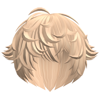 blonde emo moe vkei messy anime hair with tufts Roblox item