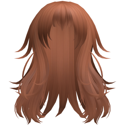 Anime Messy Long Hair w/ Spiky Ends (Ginger)