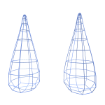  Wireframe Horns (Diamond)