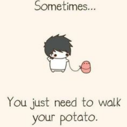 Walk your kawaii potato Roblox decal