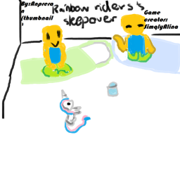 rainbow riders's sleepover! :>