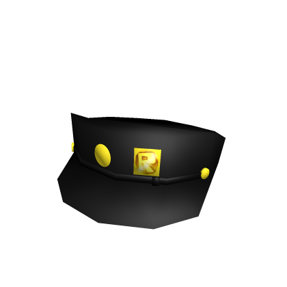 Fisherman Cap with Gold Emblems.