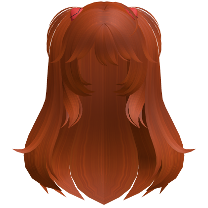 cute asuka evangelion anime cosplay hair Roblox item