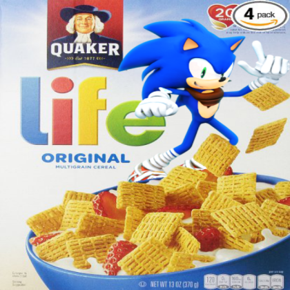 Sonic the Hedgehog life Cereal Box Roblox decal