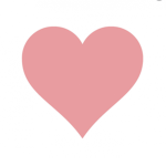 Pink on a heart