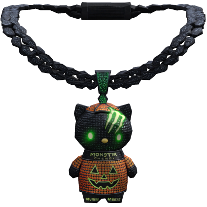 Iced Out Halloween Monster Hello Kitty Chain 1.0 Roblox item