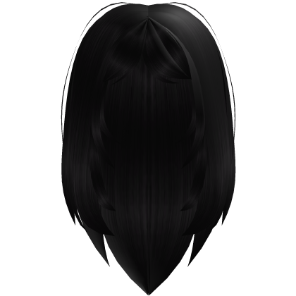 Cute Loose Straight Hair (Black) Roblox item